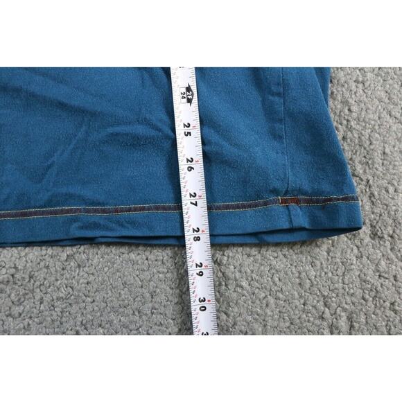 VTG Majestic Homebase Collection T Shirt Mens L Blue NY Yankees Embroidered Logo - Picture 5 of 5